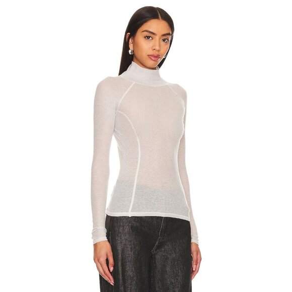 Shoreditch Ski Club Kamila Base Layer Top in Light Grey XSmall New Womens Blouse - Picture 3 of 14